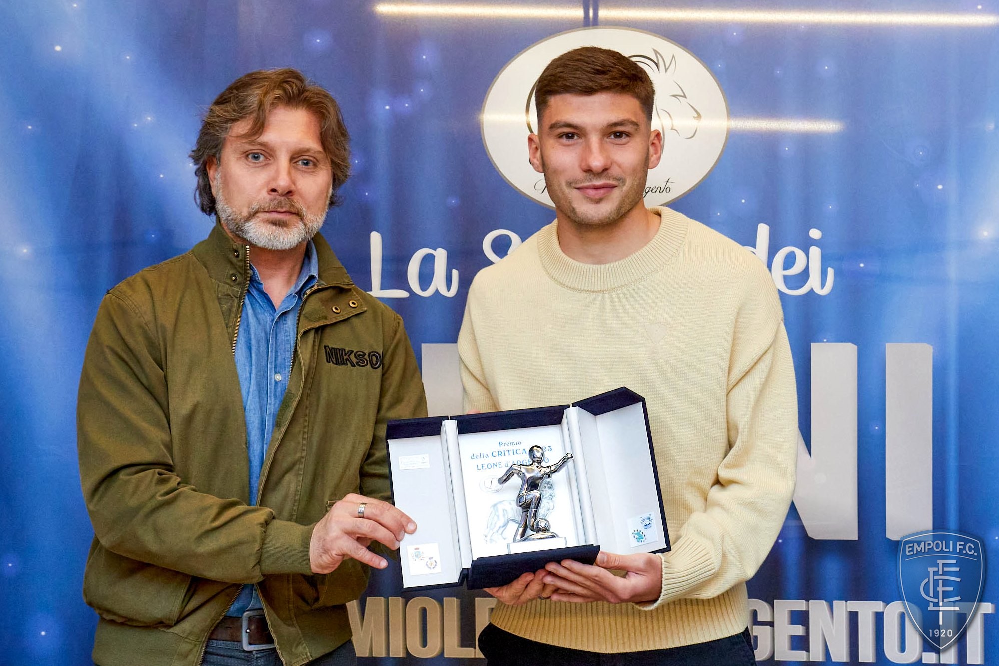 Nicolò Cambiaghi con Giacomo Cioni Premio della Critica